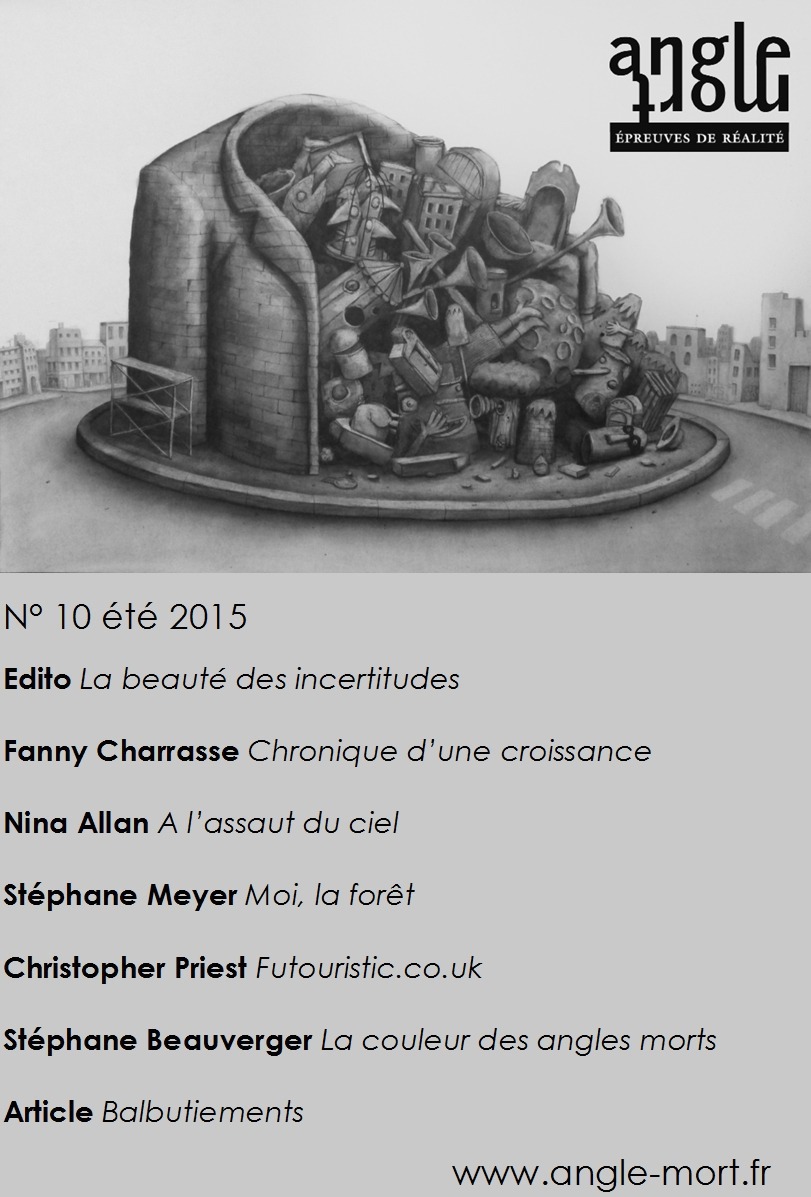 ebook cover of Angle Mort numéro 10, by Christopher Priest, Fanny Charrasse, Nina Allan, Stephane Beauverger, Stephane Meyer