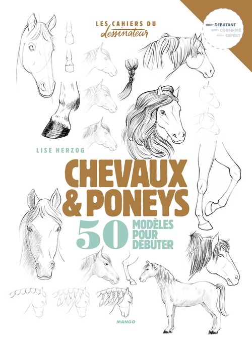 Couverture ebook de Chevaux & poneys, de Lise Herzog
