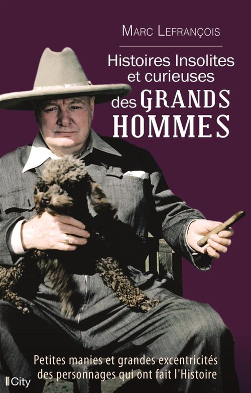 Couverture ebook de Histoires insolites et curieuses des grands hommes, de Marc Lefrançois
