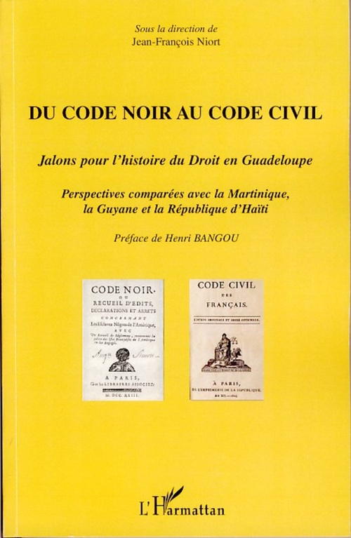 ebook cover of Du Code noir au Code civil, by Jean-françois Niort