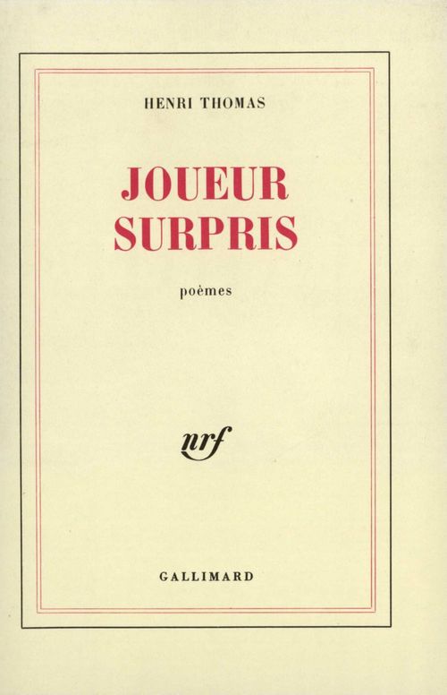 Couverture ebook de Joueur surpris, de Henri Thomas