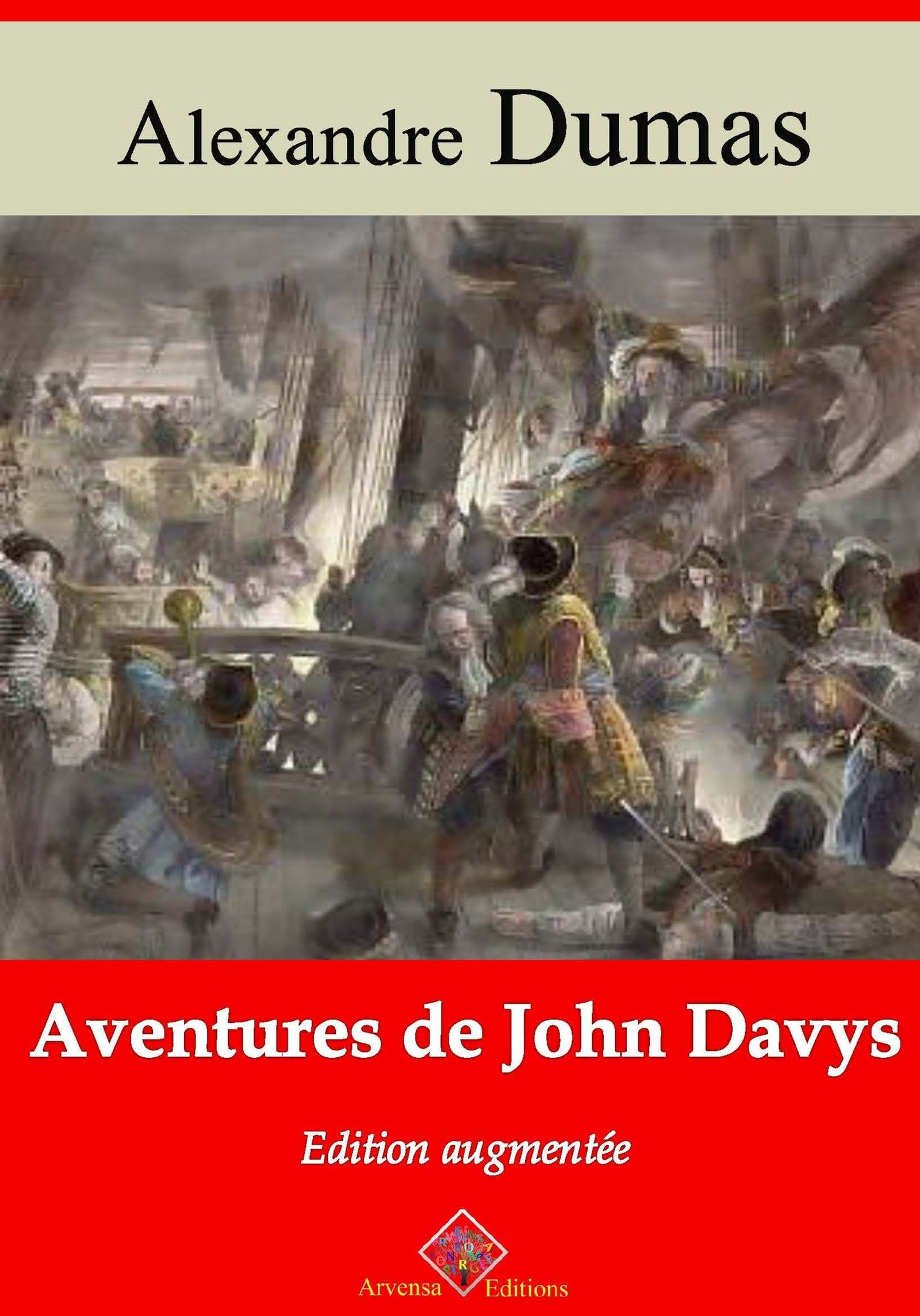 Couverture ebook de Aventures de John Davys - suivi d'annexes, de Alexandre Dumas