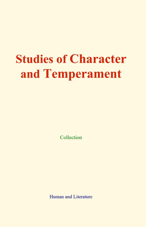 Couverture ebook de Studies of Character and Temperament, de Collection