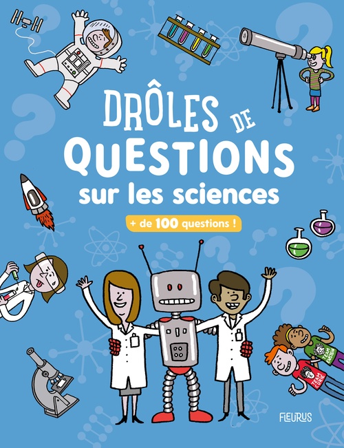 Couverture ebook de Drôles de questions sur les sciences, de Clémence Lallemand