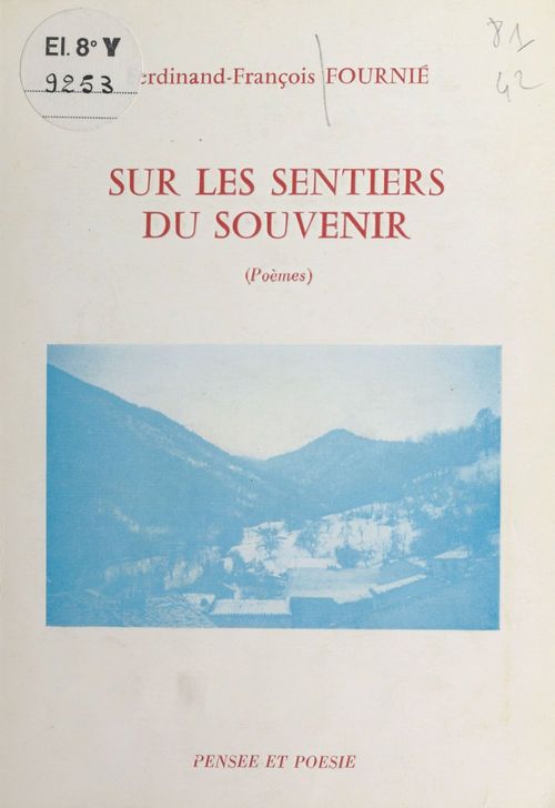 Couverture ebook de Sur les sentiers du souvenir, de Ferdinand-Francois Fournie