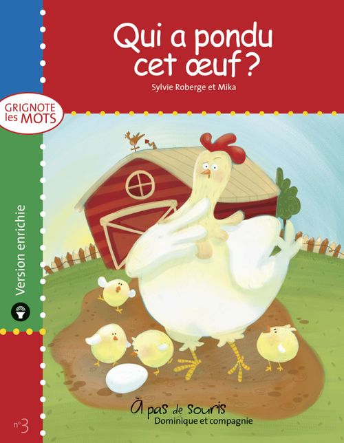 Couverture ebook de Qui a pondu cet oeuf ? - version enrichie, de Sylvie Roberge