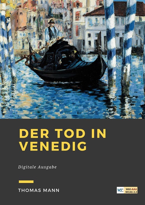 Couverture ebook de Der Tod in Venedig, de Thomas Mann
