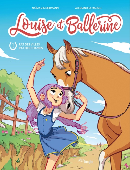 Couverture ebook de Louise et ballerine - Tome 1 - Rat des villes, rat des champs, de N. M. Zimmermann, Alessandra Marsilio