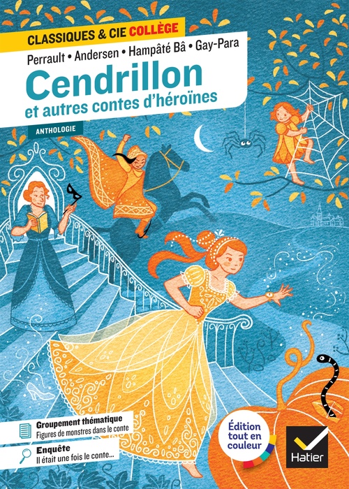 Couverture ebook de Cendrillon et autres contes d'héroïnes (Perrault, de Beaumont, Andersen, Gay-Para, Hampâté Bâ), de Charles Perrault, Jeanne-Marie Leprince de Beaumont, Hans Christian Andersen, Praline Gay-Para, Amadou Hampâté Bâ, Horte