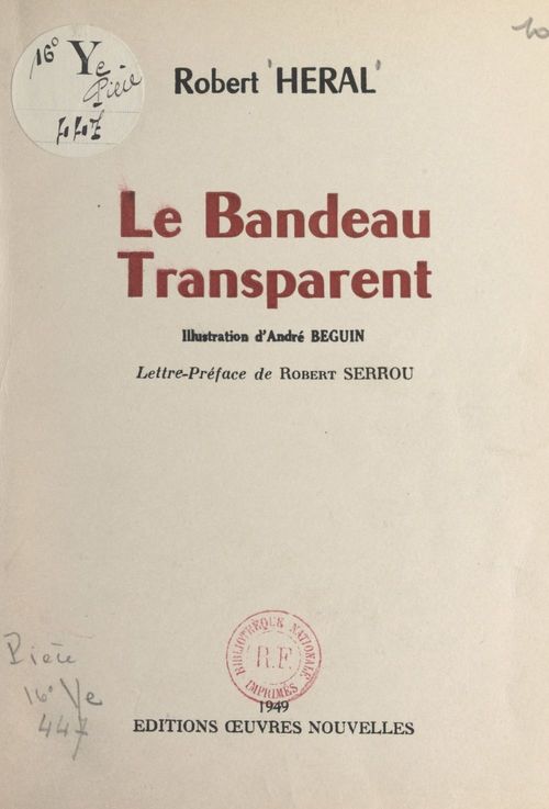 Couverture ebook de Le bandeau transparent, de Robert Heral