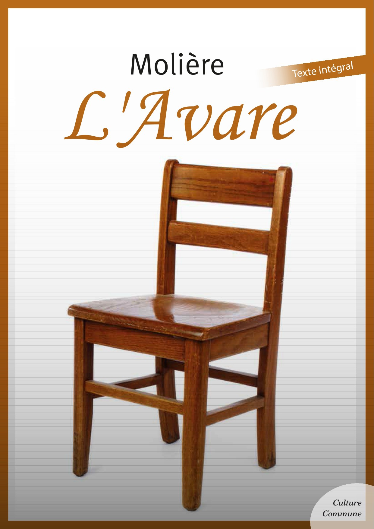 ebook cover of L'Avare, by Molière