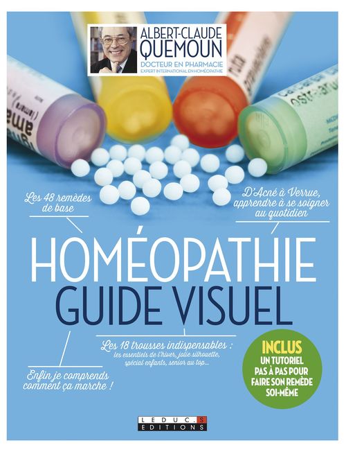 Couverture ebook de Homéopathie, le guide visuel, de Albert-Claude Quemoun