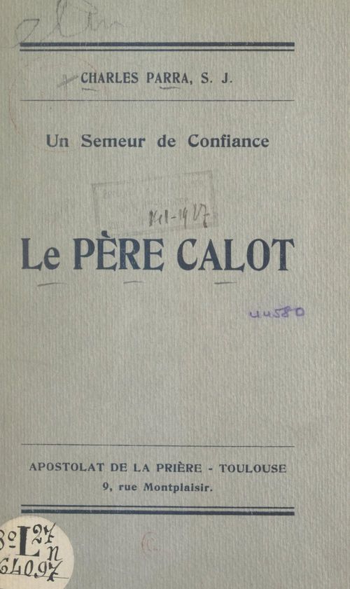 Couverture ebook de Un semeur de confiance : le Père Calo, S. J., de Charles Parra