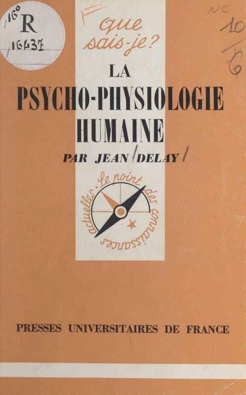 ebook cover of La psycho-physiologie humaine, by Jean Delay