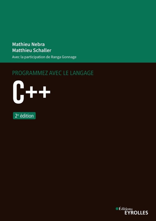 Couverture ebook de Programmez avec le langage C++, de Mathieu Nebra, Matthieu Schaller