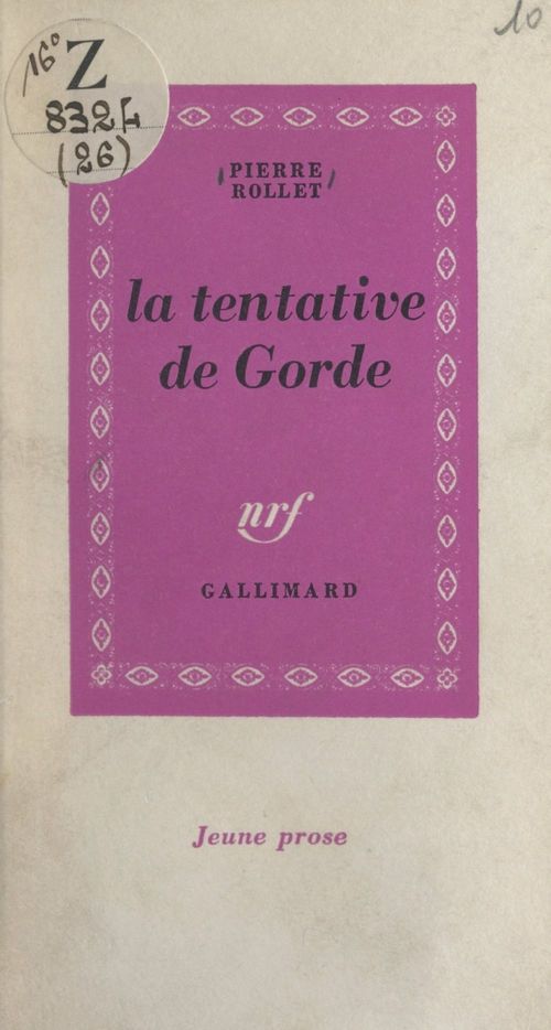 ebook cover of La tentative de Gorde, by Pierre Rollet