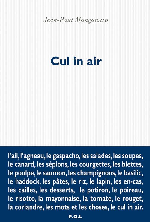 ebook cover of Cul in air, by Jean-Paul Manganaro