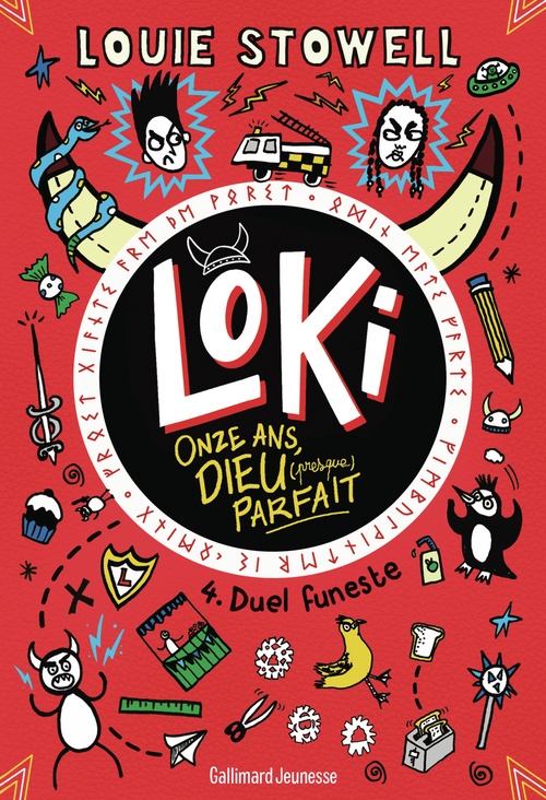 Couverture ebook de Loki, 11 ans, Dieu (presque) parfait (Tome 4) - Duel funeste, de Louie Stowell