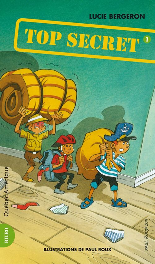 Couverture ebook de Les Trois Jojo 01 - Top Secret, de Lucie Bergeron
