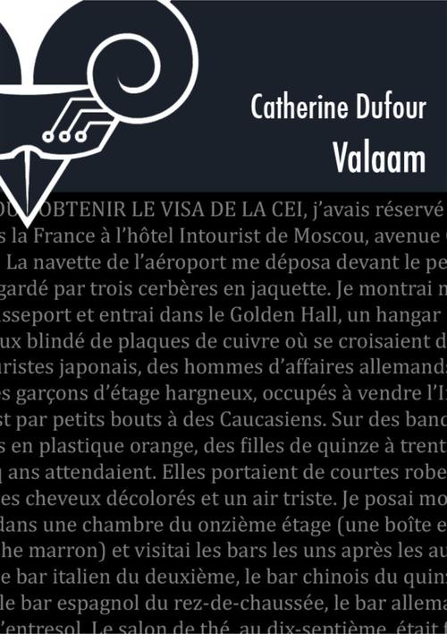 ebook cover of Valaam, by Catherine Dufour