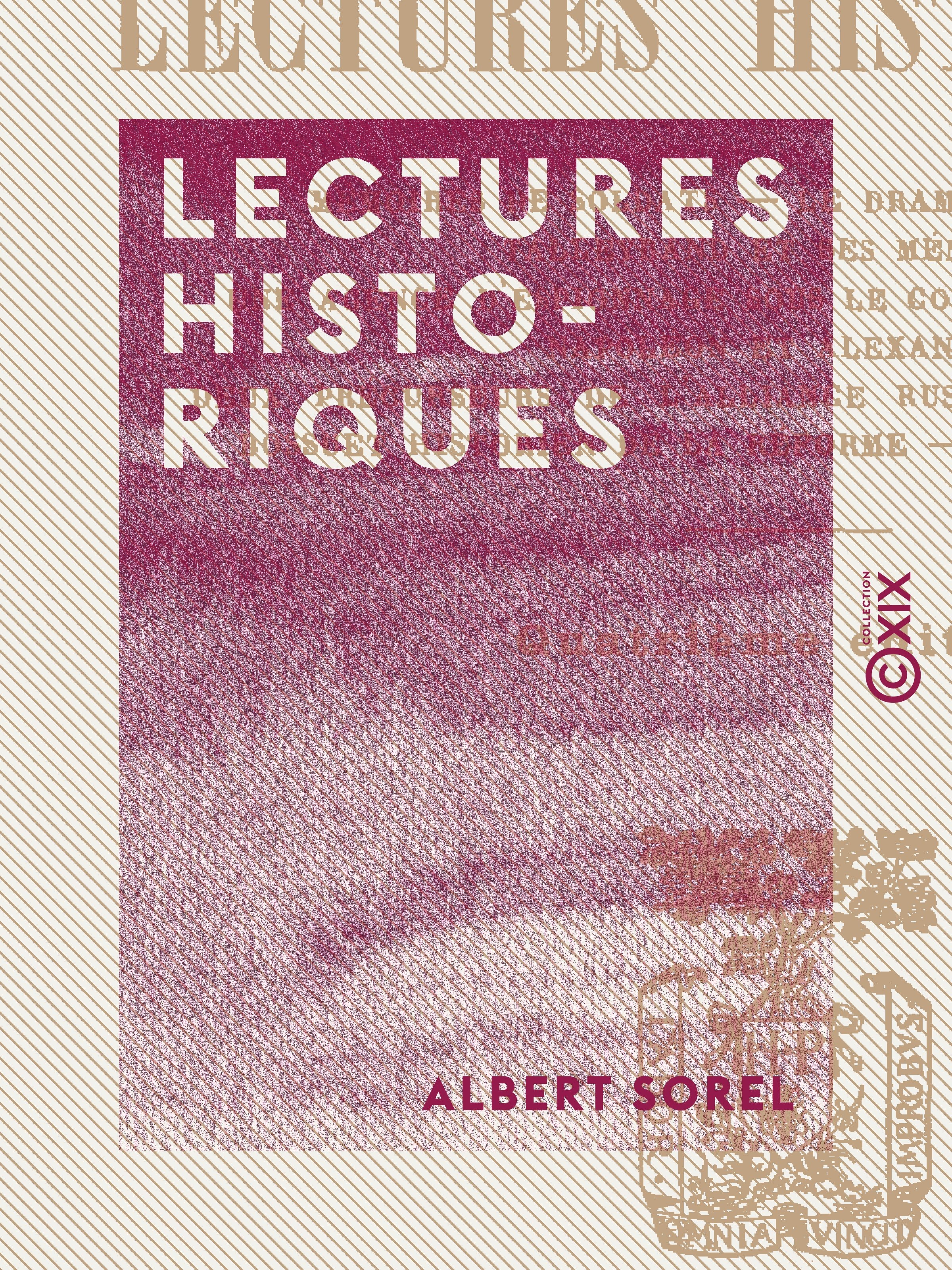 ebook cover of Lectures historiques, by Albert Sorel