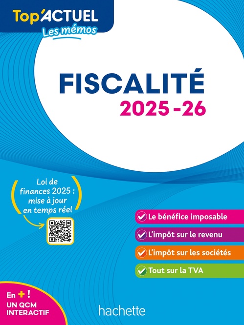 Couverture ebook de Top'Actuel Fiscalité 2025-2026, de Daniel Freiss, Brigitte Monnet