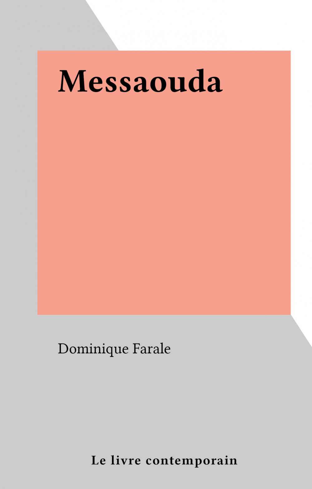 ebook cover of Messaouda, by Dominique Farale