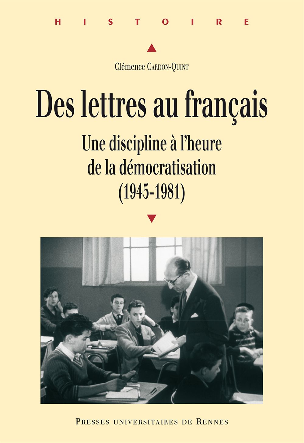 ebook cover of Des lettres au français, by Clémence Cardon-Quint