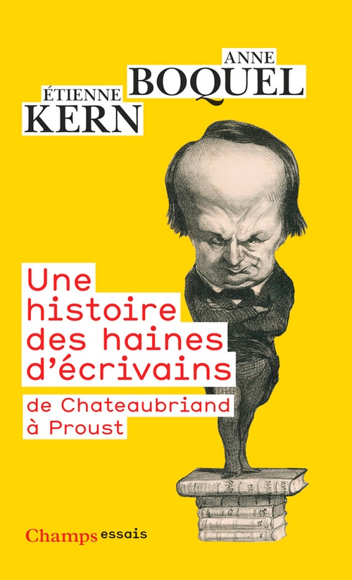 Couverture ebook de Une histoire des haines d'écrivains, de Etienne Kern, Anne Boquel
