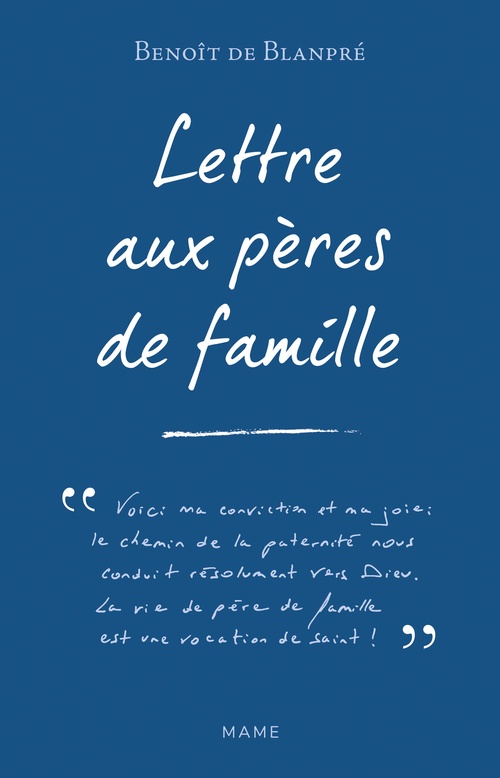 ebook cover of Lettre aux pères de famille, by Benoît De Blanpré