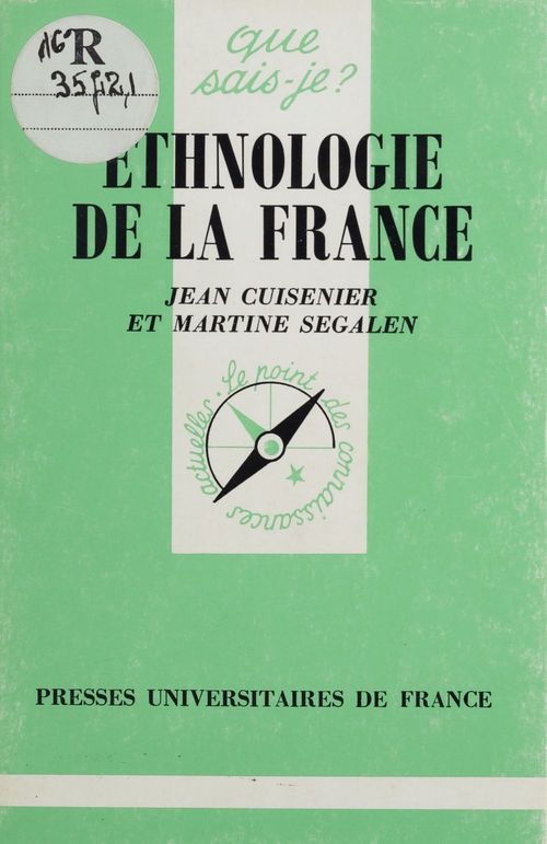 ebook cover of Ethnologie de la France, by Martine Segalen, Jean Cuisenier