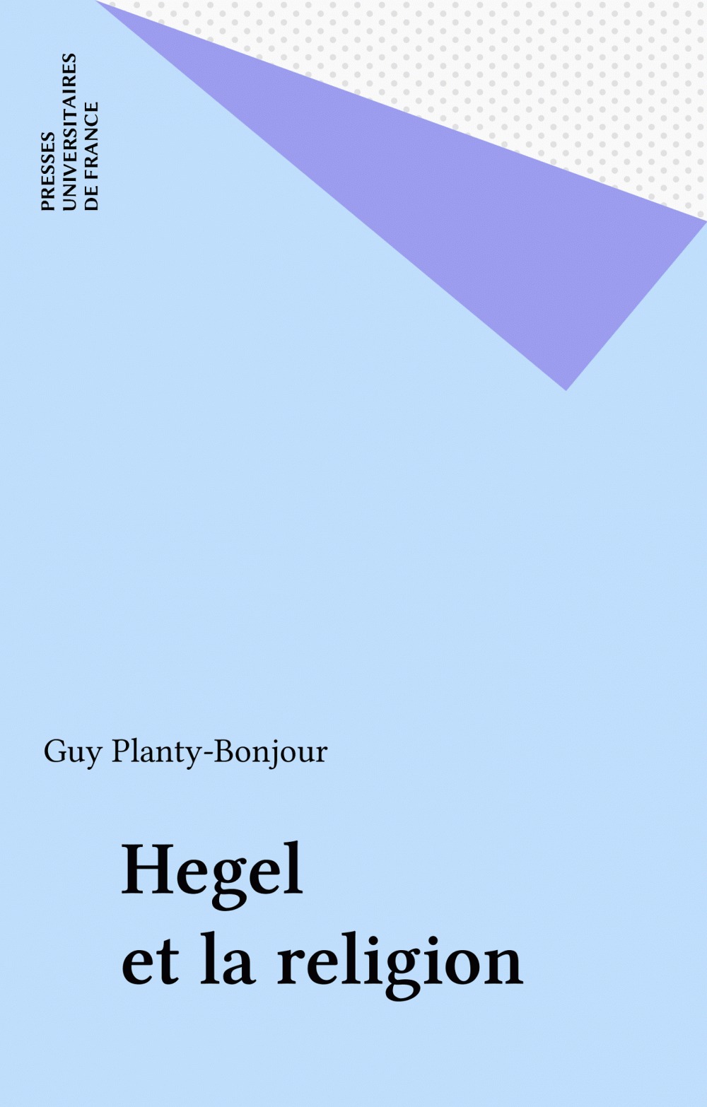 ebook cover of Hegel et la religion, by Planty-Bonjour Guy