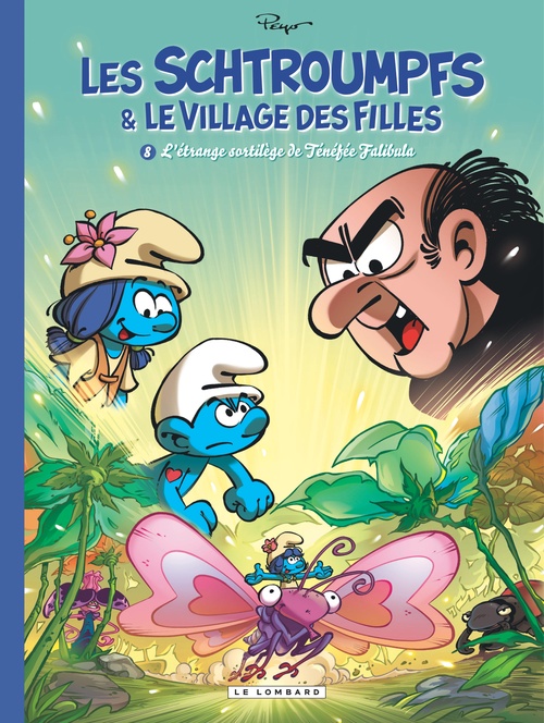 Couverture ebook de Les Schtroumpfs et le village des filles - Tome 8 - L'étrange sortilège de Ténéfée Falibula, de Thierry Culliford, Falzar