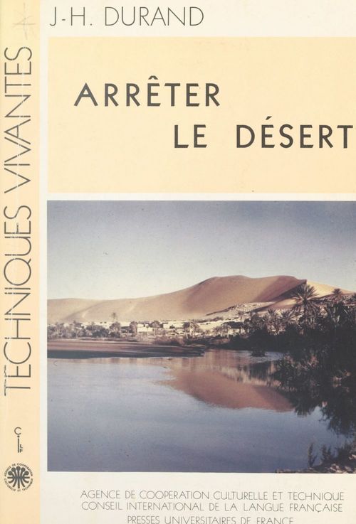 Couverture ebook de Arrêter le désert, de Jacques Henry Durand