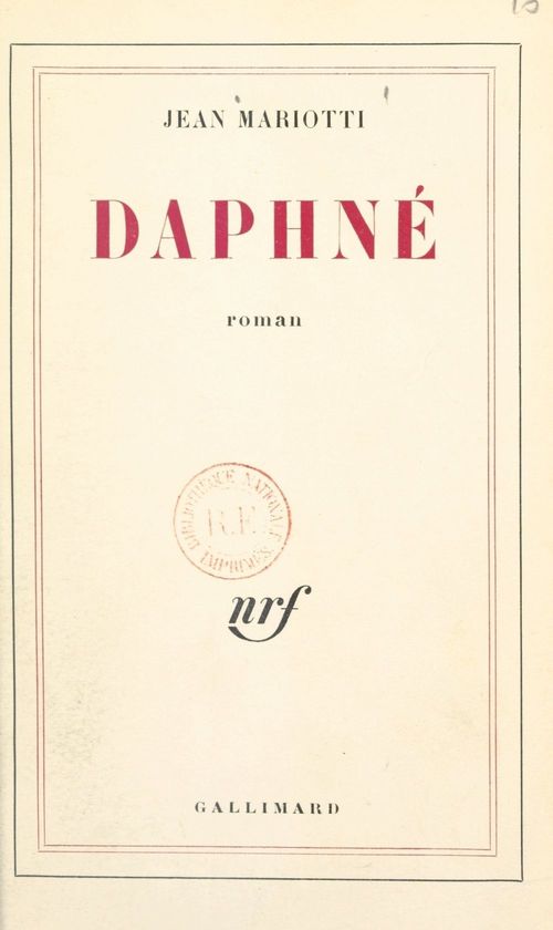 Couverture ebook de Daphné, de Jean Mariotti