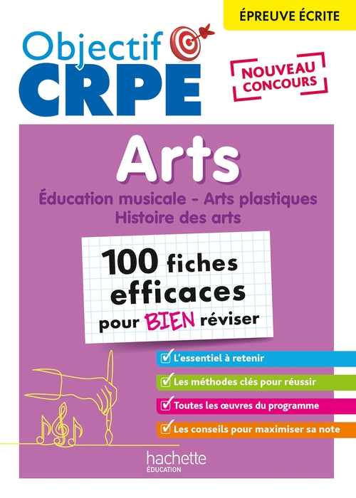 ebook cover of Objectif CRPE 2025 - Arts - 100 fiches efficaces pour bien réviser  - Epreuve écrite d'admissibilité, by Philippe Coubetergues, Anne-Sophie Molinié, Emmanuelle Stockinger