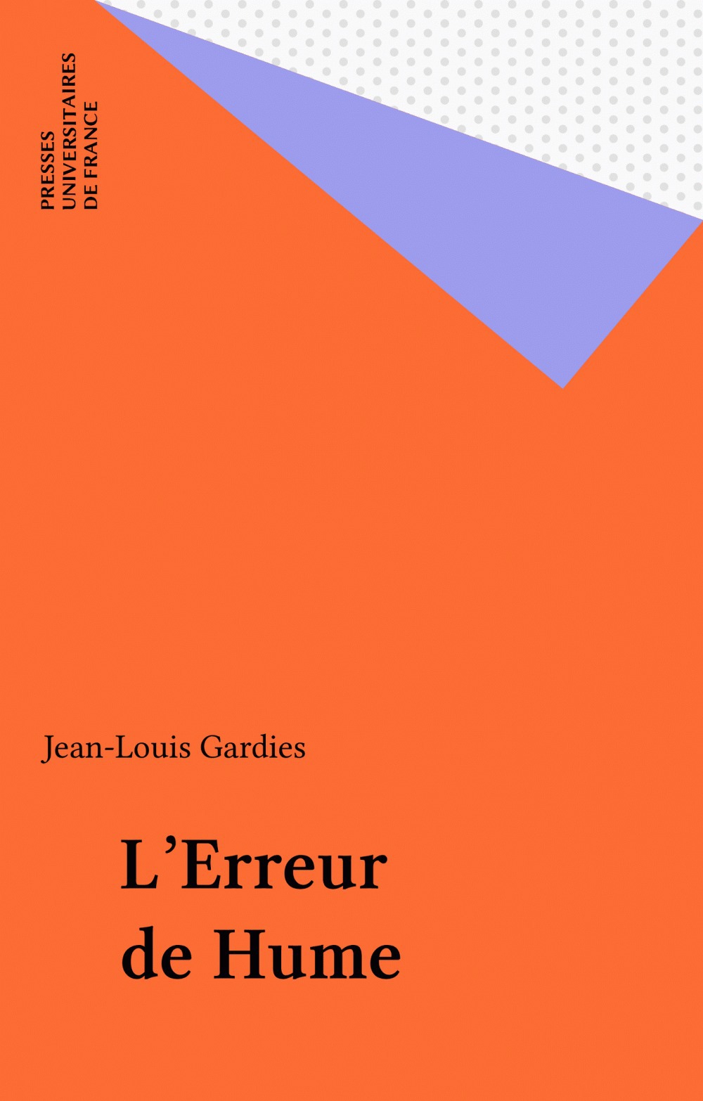 Couverture ebook de L'Erreur de Hume, de