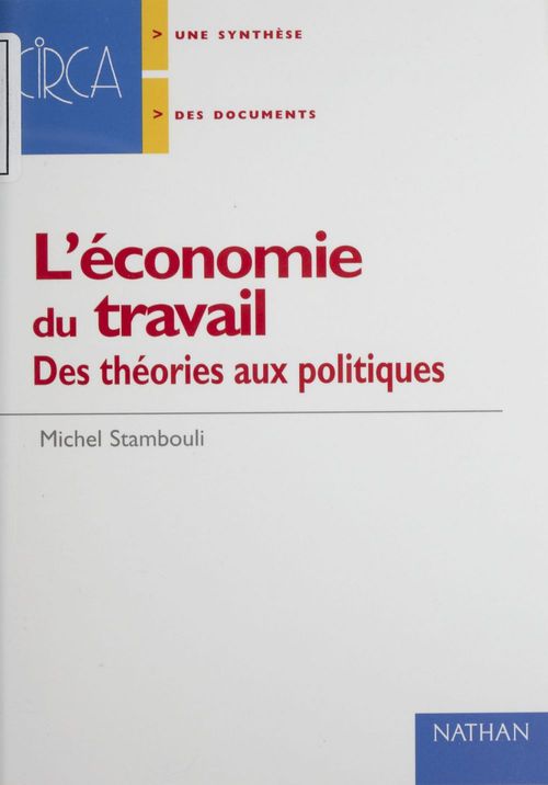 Couverture ebook de L'économie du travail, de Michel Stambouli