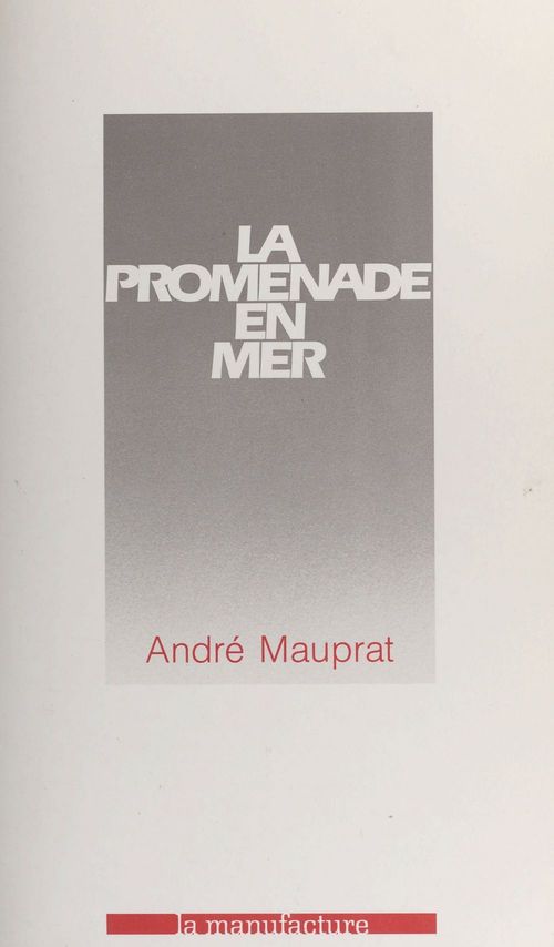 Couverture ebook de La promenade en mer, de Mauprat