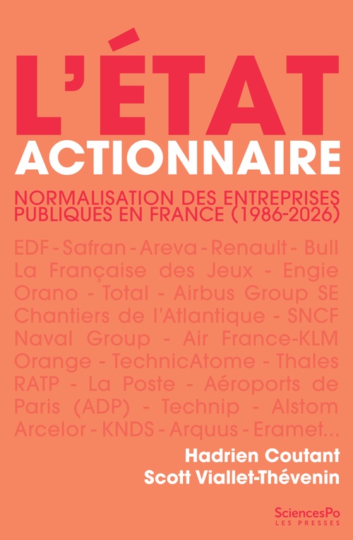 Couverture ebook de L'État actionnaire, de Hadrien Coutant, Scott Vaillet-Thévenin