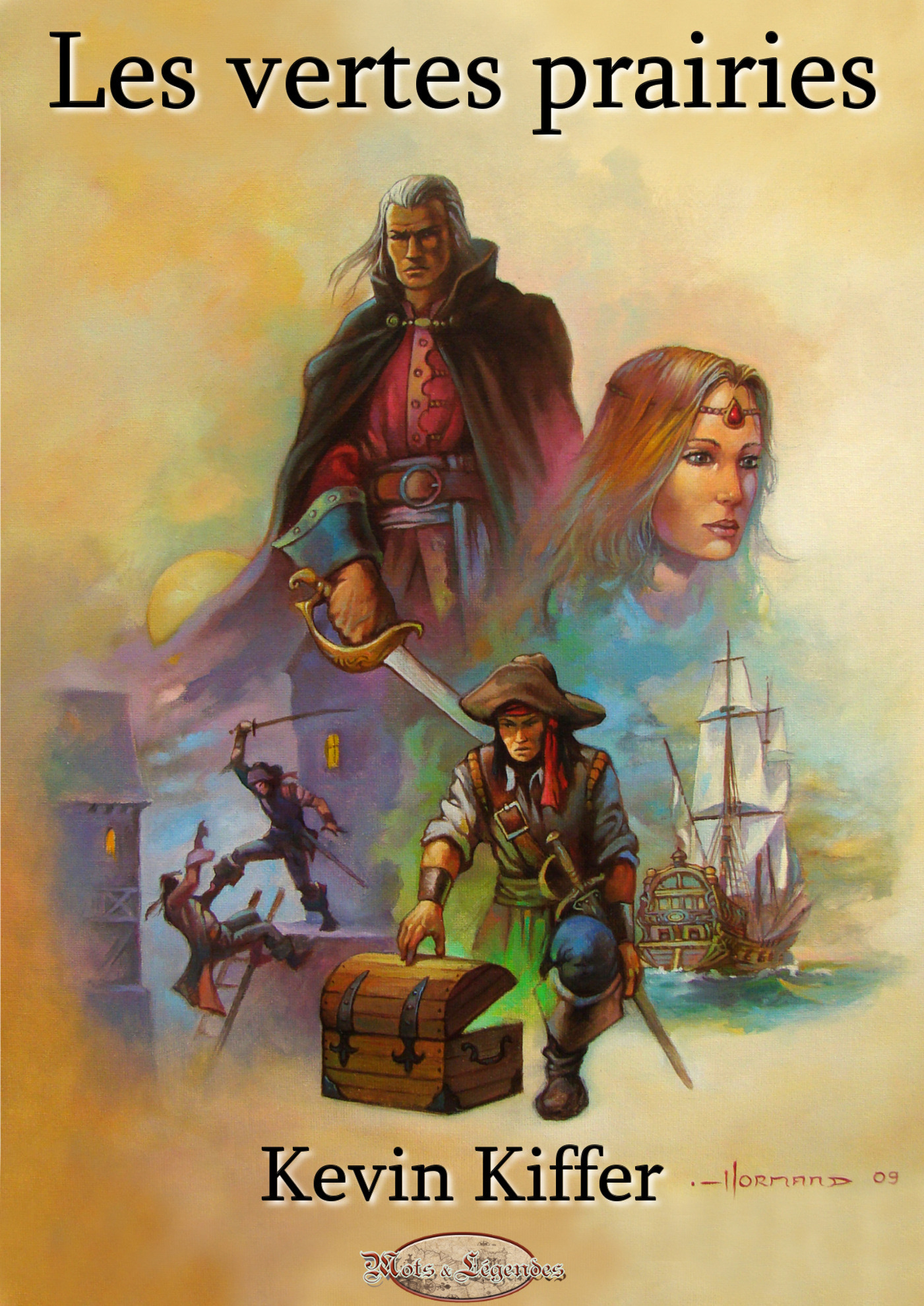 Couverture ebook de Les vertes prairies, de Kevin Kiffer
