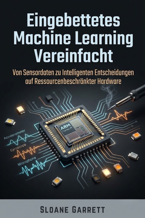 Couverture ebook de Eingebettetes Machine Learning Vereinfacht Von Sensordaten zu Intelligenten Entscheidungen auf Ressourcenbeschränkter Hardware, de Sloane Garrett