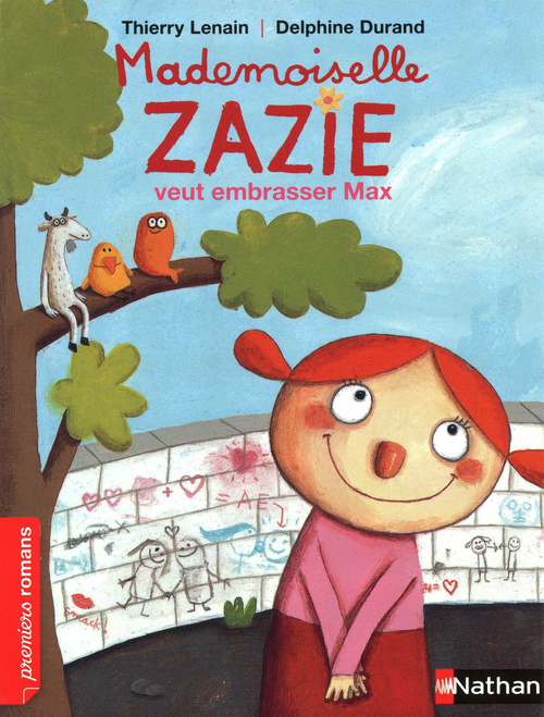 ebook cover of Mademoiselle zazie veut embrasser max, by Delphine Durand, Thierry Lenain