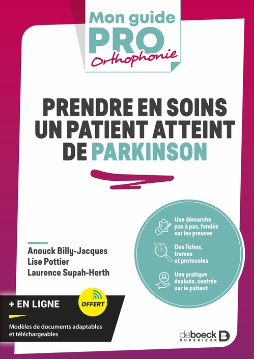 ebook cover of Prendre en soins un patient atteint de Parkinson, by Laurence Supah-Herth, Lise Pottier, Anouck Billy-Jacques