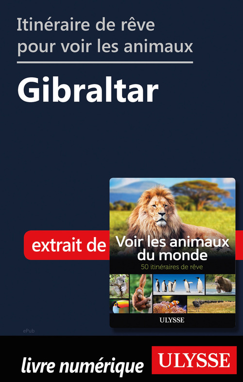 Couverture ebook de Itinéraire de rêve pour voir les animaux - Gibraltar, de Ariane Arpin-Delorme