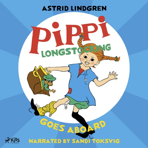 Couverture audiobook de Pippi Longstocking Goes Aboard, de Astrid Lindgren