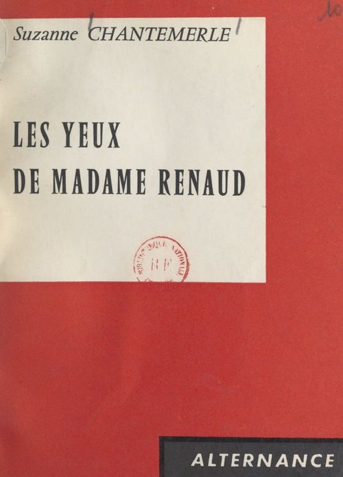 ebook cover of Les yeux de Madame Renaud, by Suzanne Chantemerle