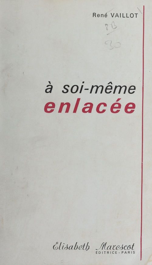 Couverture ebook de À soi-même enlacée, de Rene Vaillot