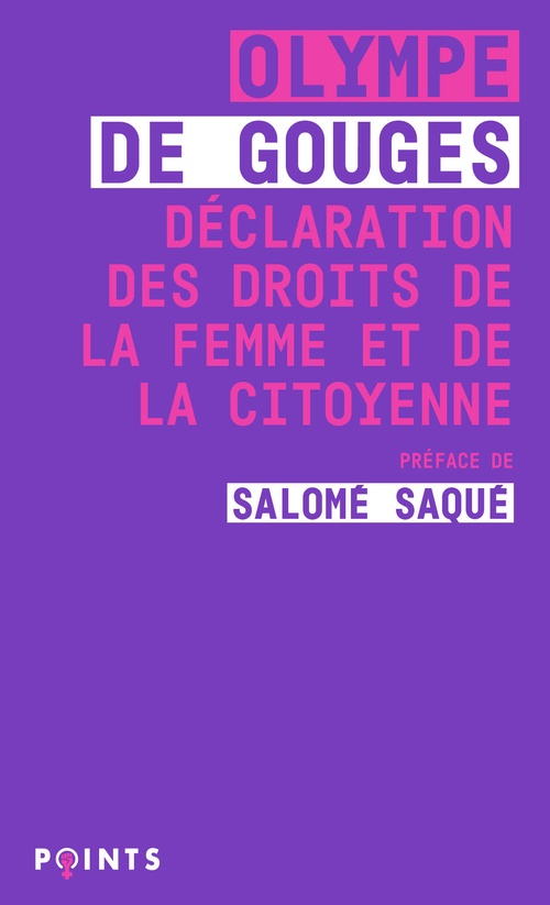 Couverture ebook de Déclaration des droits de la femme et de la citoyenne, de Olympe de Gouges