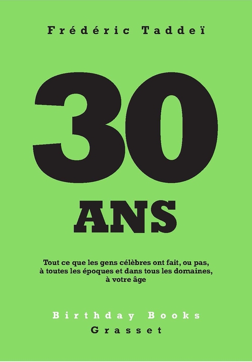 Couverture ebook de 30 ans, de Frédéric Taddeï